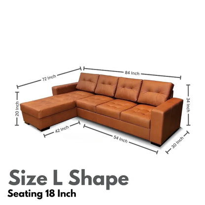 Modern Juan Manuel L Shape Sofa