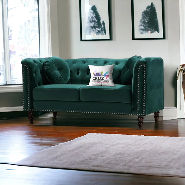 Luxury Fabric 3 Seater Sofa for Your Living Room - - CRUZ INTERNATIONAL - Furniture Store