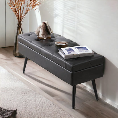 Chic Ottoman Bench with Generous Storage - Upgrade Your Space Today