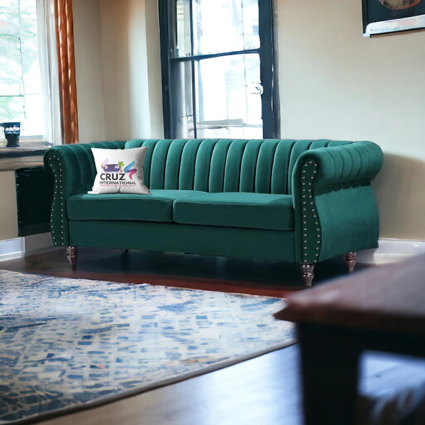 Royal Fabric 3 Seater Sofa Couch - Sofa - CRUZ INTERNATIONAL - Furniture Store