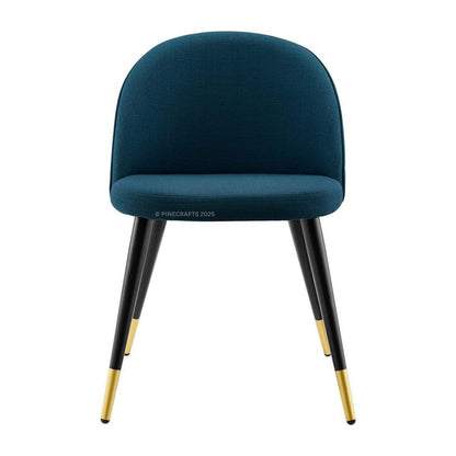 Velvet Dining Chair – Solid Wood Frame