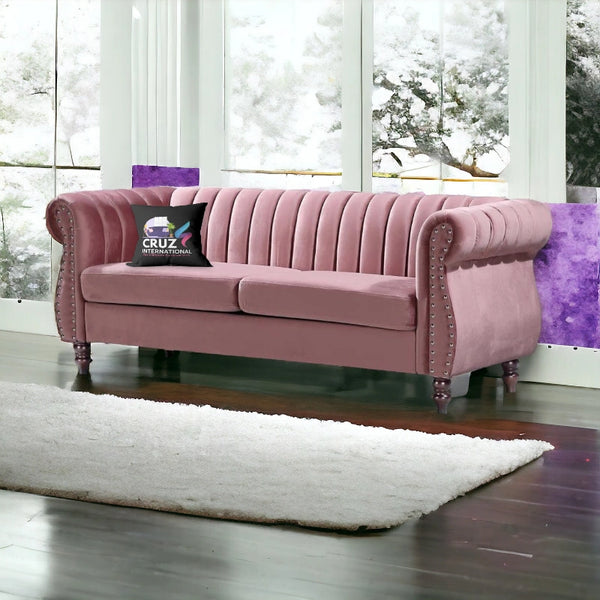 Royal Fabric 3 Seater Sofa Couch for Living Room - Sofa - CRUZ INTERNATIONAL - Furniture Store