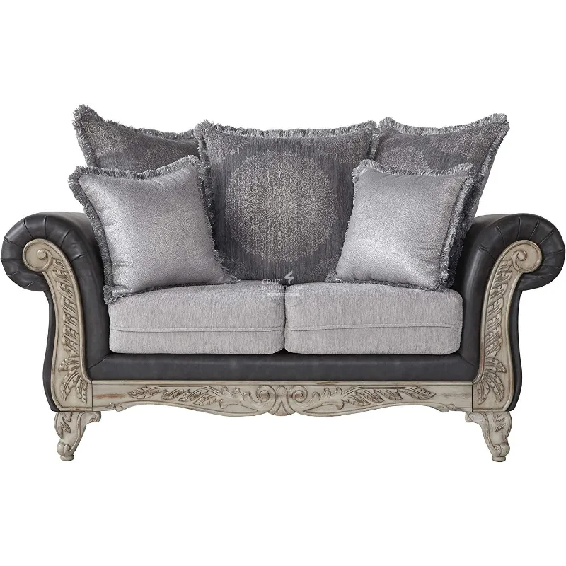 Royal Antique Sofa (5 Seater with Table) CRUZ INTERNATIONAL