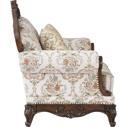 Classic & Luxury Home Carving Teakwood Sofa (6 Seater with Table) CRUZ INTERNATIONAL