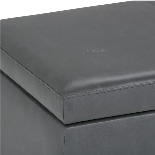 Stylish Velvet Bench Ottoman with Stainless Steel Legs - Settee & Diwaan - CRUZ INTERNATIONAL - Furniture Store