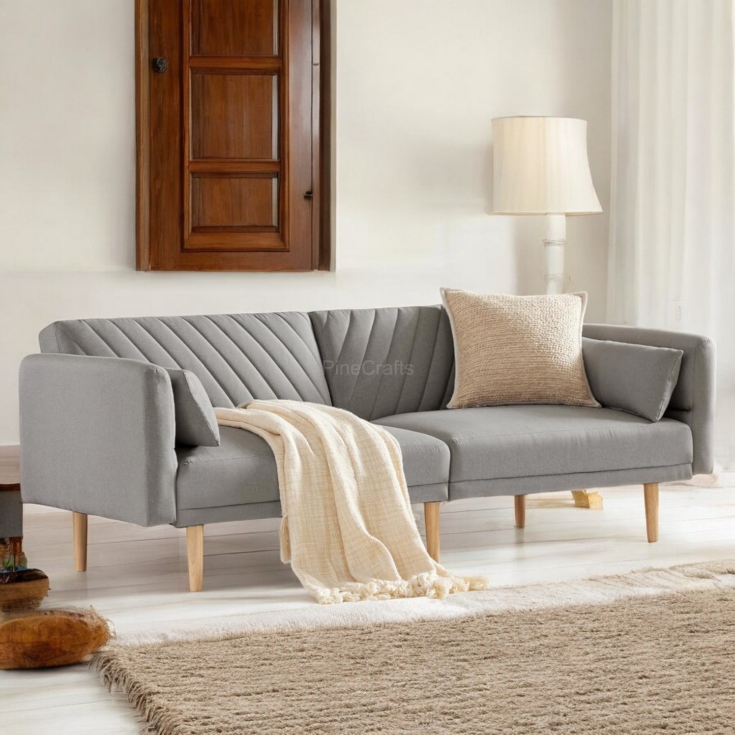 Elegant Upholstered Sofa