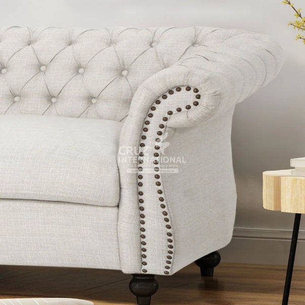 Modern Royal Sofa | Cream - Sofa - CRUZ INTERNATIONAL - Furniture Store