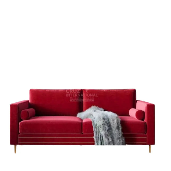 Modern Salvador Sofa Set | Maroon - Sofa - CRUZ INTERNATIONAL - Furniture Store
