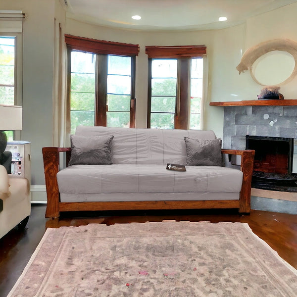 Natural Style 3 Seater Sofa | Rosewood - Sofa - CRUZ INTERNATIONAL - Furniture Store