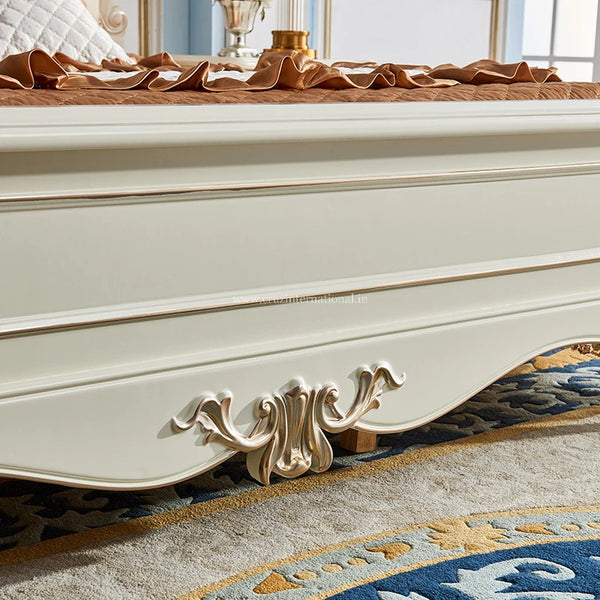 Maharaja Carved Unique Look Bed - Bed - CRUZ INTERNATIONAL - Furniture Store