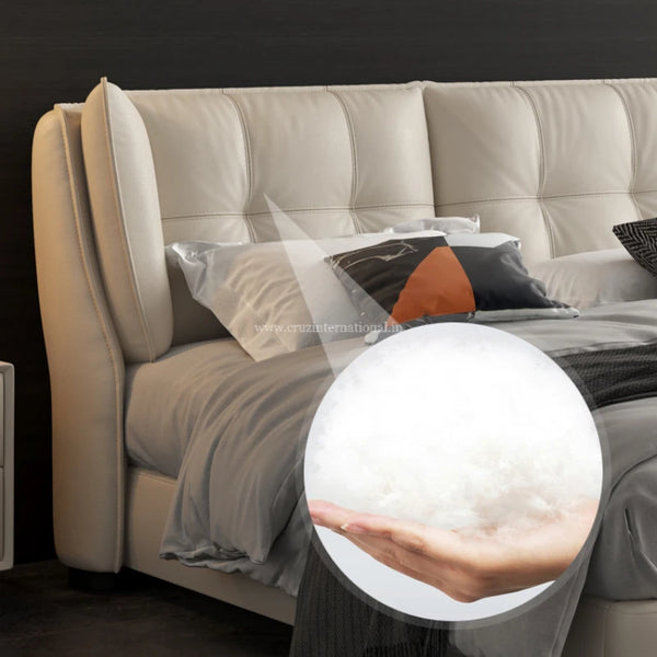 Modern Leatherette Bed - Bed - CRUZ INTERNATIONAL - Furniture Store