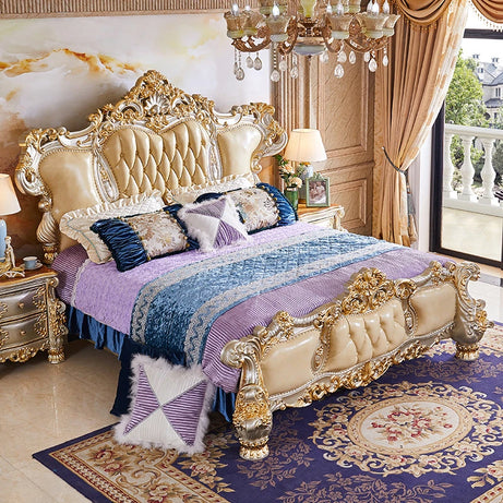 High Carved Maharaja Bed
