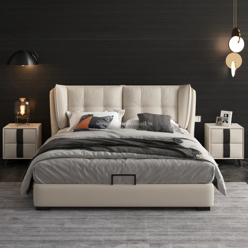 Modern Leatherette Bed