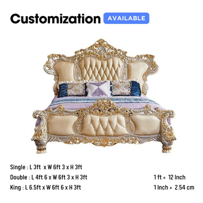 High Carved Maharaja Bed