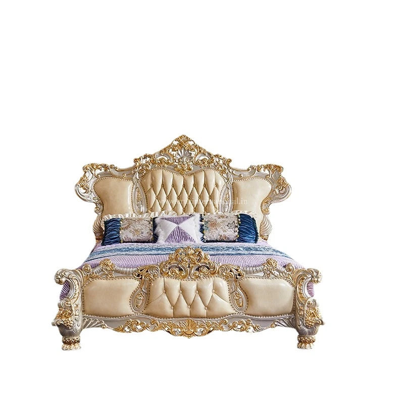 High Carved Maharaja Bed