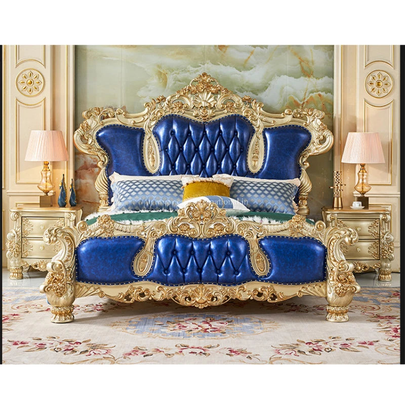 High Carved Maharaja Bed