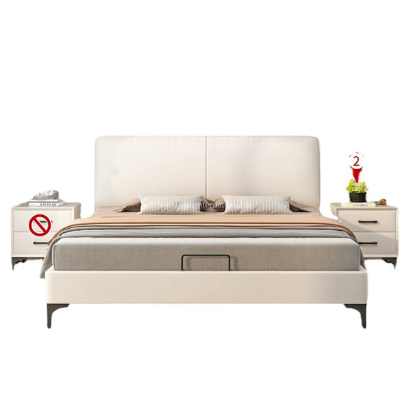 Modern Cushion Suede Bed - Bed - CRUZ INTERNATIONAL - Furniture Store