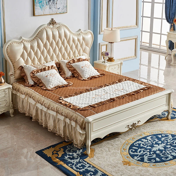 Maharaja Carved Unique Look Bed - Bed - CRUZ INTERNATIONAL - Furniture Store