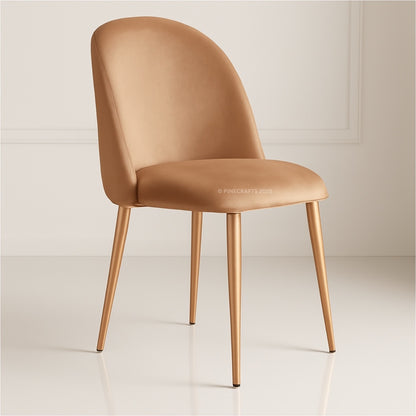Handicrafts Velvet Upholstered Dining Chair