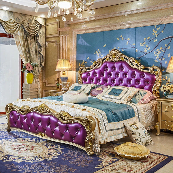 Maharaja Carving Cushion Bed - Bed - CRUZ INTERNATIONAL - Furniture Store
