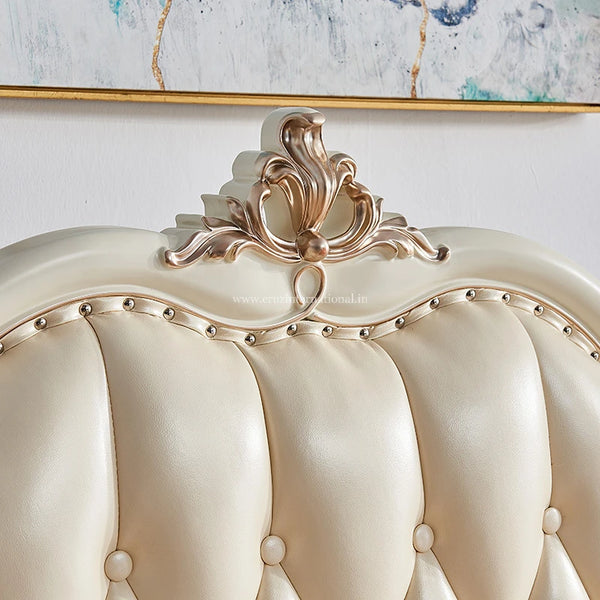 Maharaja Carved Unique Look Bed - Bed - CRUZ INTERNATIONAL - Furniture Store