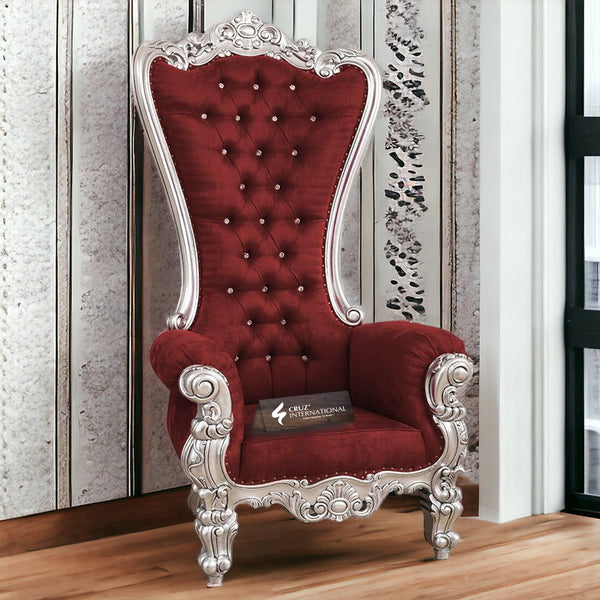 Luxury Royal Maharaja Chair Design - Living Room Chair - CRUZ INTERNATIONAL - Furniture Store