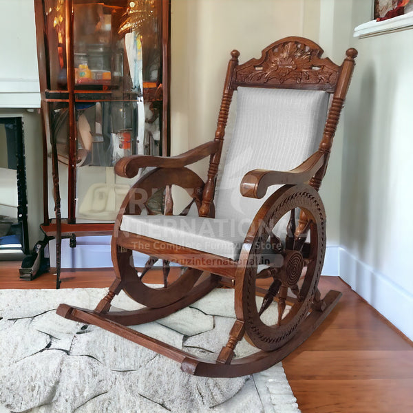 Sheesham Relaxer Rocking Chair - Rocking Chairs - CRUZ INTERNATIONAL - Furniture Store