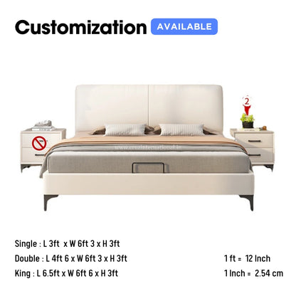 Modern Cushion Suede Bed