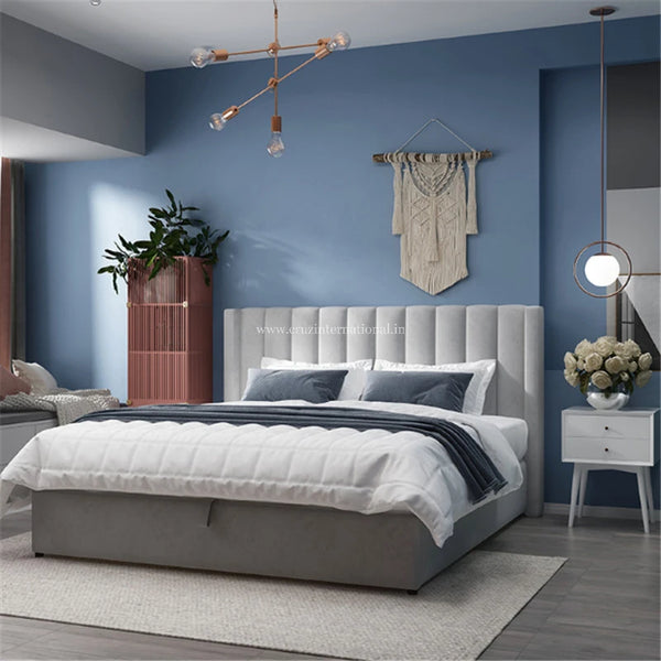 Cushion Premium Velvet Bed - Bed - CRUZ INTERNATIONAL - Furniture Store