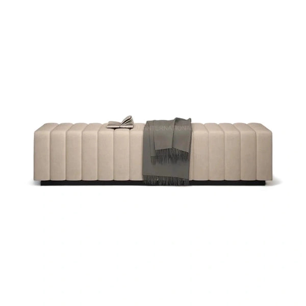 Modern Look Cute Fabric Ottoman Bench - Table - CRUZ INTERNATIONAL - Furniture Store