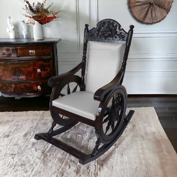 Sheesham Comfort Rocking Chair - Rocking Chairs - CRUZ INTERNATIONAL - Furniture Store