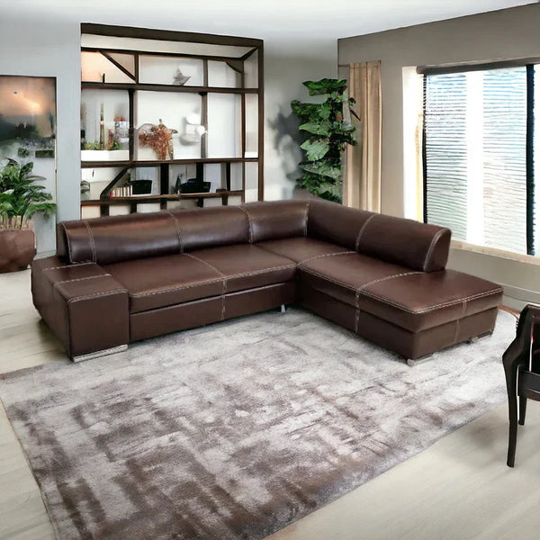 Classic and Traditional Chesterfield L Shape Sofa - Sofa - CRUZ INTERNATIONAL - Furniture Store