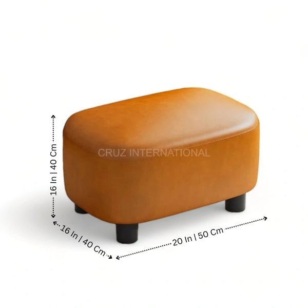 Modern Look Cute Fabric Ottoman Bench - Ottoman & Stool - CRUZ INTERNATIONAL - Furniture Store