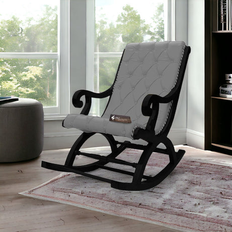 Rustic Charm Sheesham Rocking Chair