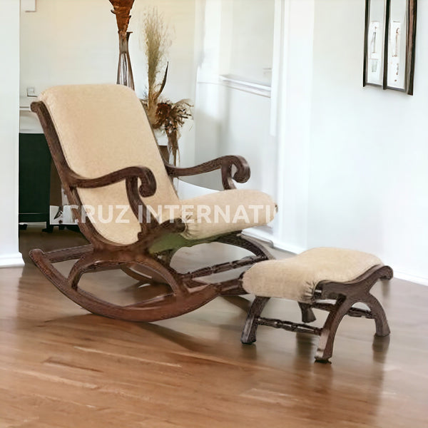 Shahi Rocking Chair+Footrest - Rocking Chairs - CRUZ INTERNATIONAL - Furniture Store