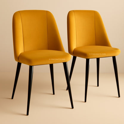 Premium Velvet Dining Chair for Home & Office (Pack of 2)