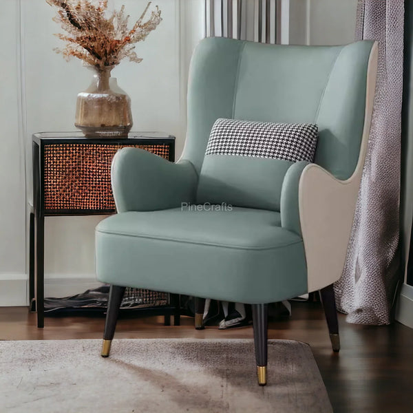 Modern Fabric Wingback Chair - Living Room Chair - CRUZ INTERNATIONAL - Furniture Store