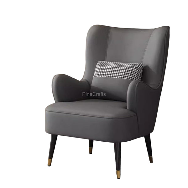 Modern Fabric Wingback Chair - Living Room Chair - CRUZ INTERNATIONAL - Furniture Store