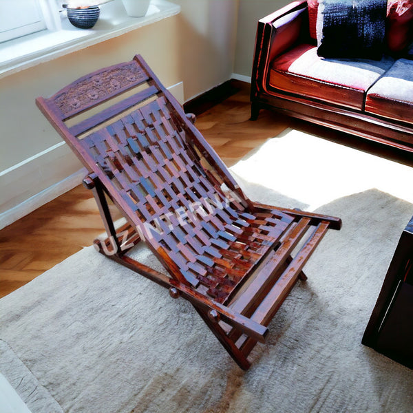 Evergreen Easy Chair | Mango Wood | Walnut - Rocking Chairs - CRUZ INTERNATIONAL - Furniture Store