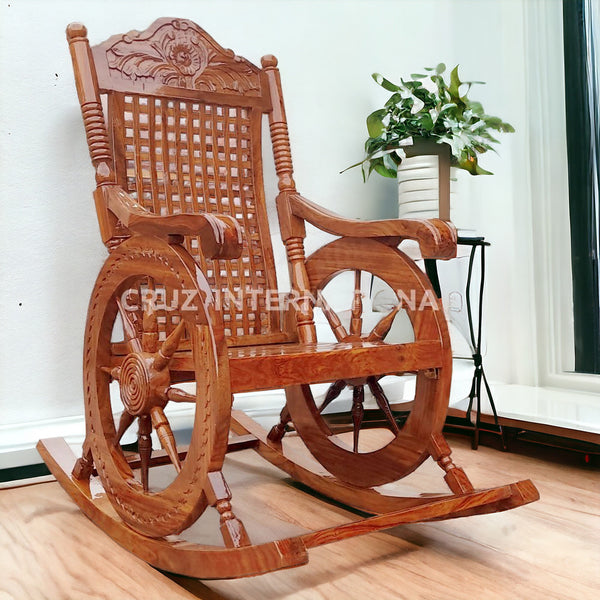 Sheesham Soothing Rocking Chair - Rocking Chairs - CRUZ INTERNATIONAL - Furniture Store