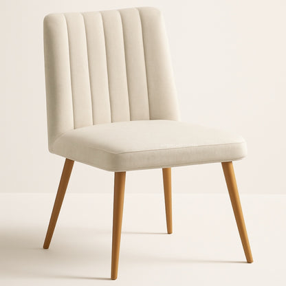 Velvet Dining Seat, Solid Wood