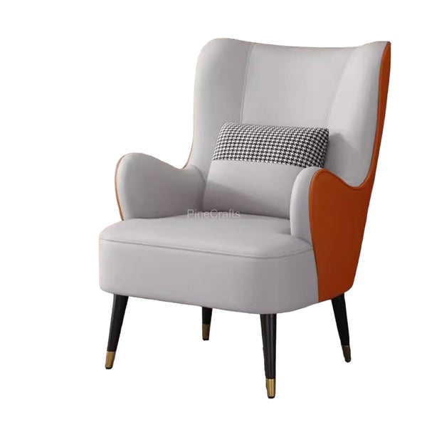 Modern Fabric Wingback Chair - Living Room Chair - CRUZ INTERNATIONAL - Furniture Store