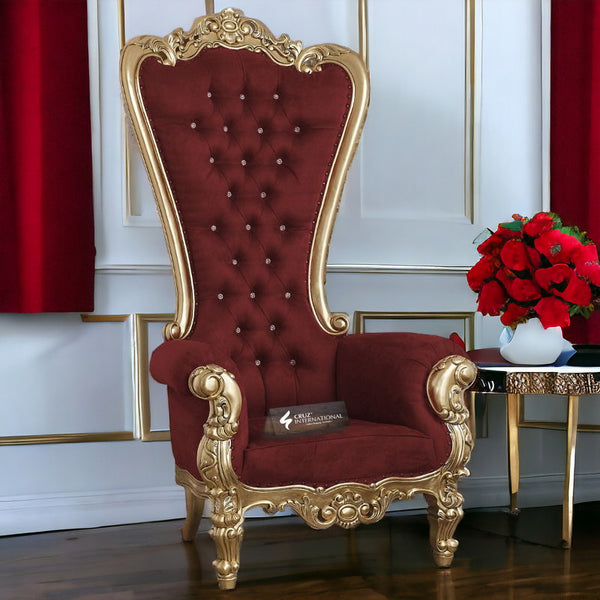 Palace-style Maharaja Chair - Living Room Chair - CRUZ INTERNATIONAL - Furniture Store