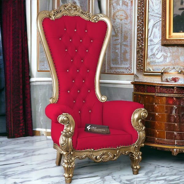 Royal Maharaja Chair Single Seater - Living Room Chair - CRUZ INTERNATIONAL - Furniture Store