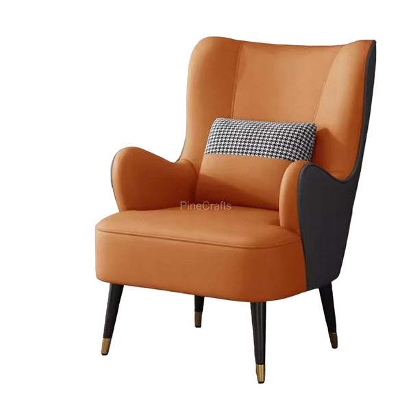 Modern Fabric Wingback Chair - Living Room Chair - CRUZ INTERNATIONAL - Furniture Store