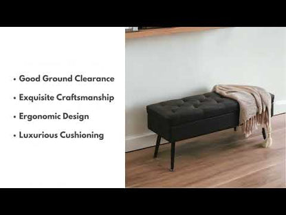 Chic Ottoman Bench with Generous Storage - Upgrade Your Space Today