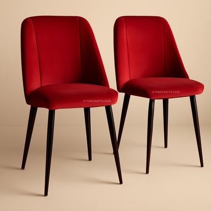 Premium Velvet Dining Chair for Home & Office (Pack of 2)