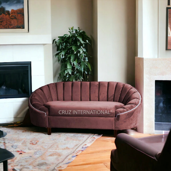 Modern Rodrigo Round Sofa - Sofa - CRUZ INTERNATIONAL - Furniture Store