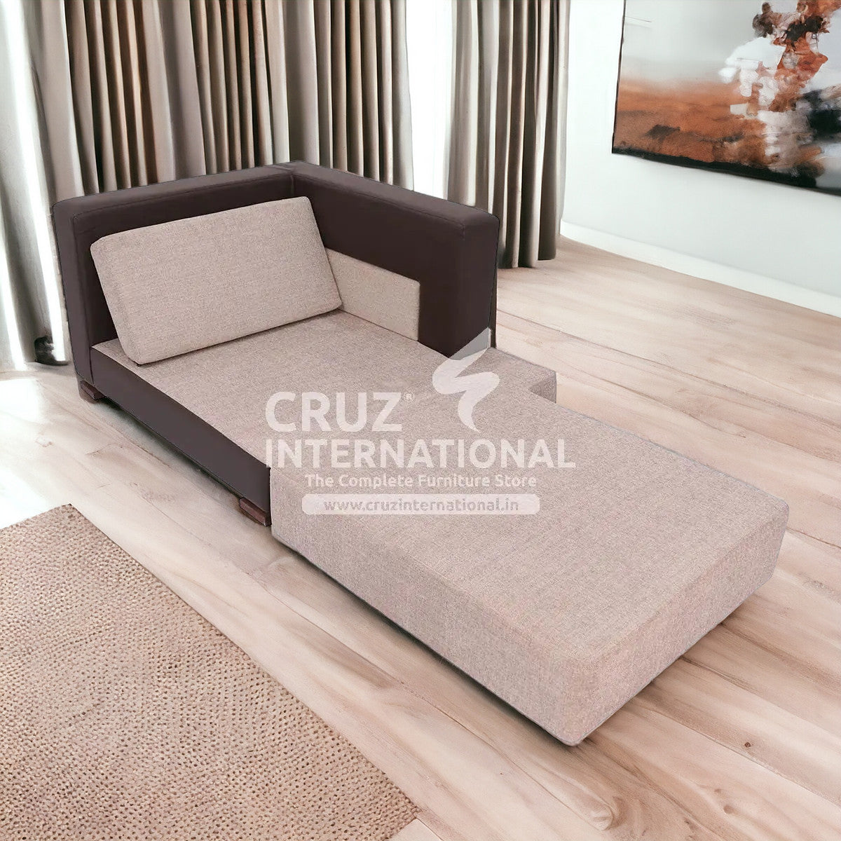 German Style Raque Single Cum Sofa