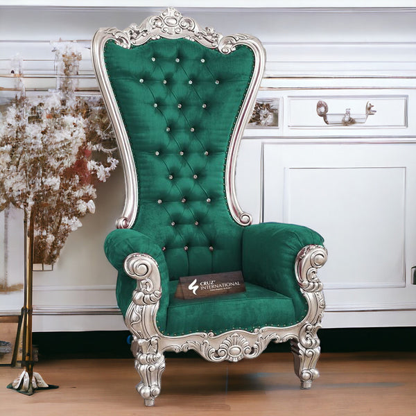 Vintage Maharaja Chair - Living Room Chair - CRUZ INTERNATIONAL - Furniture Store